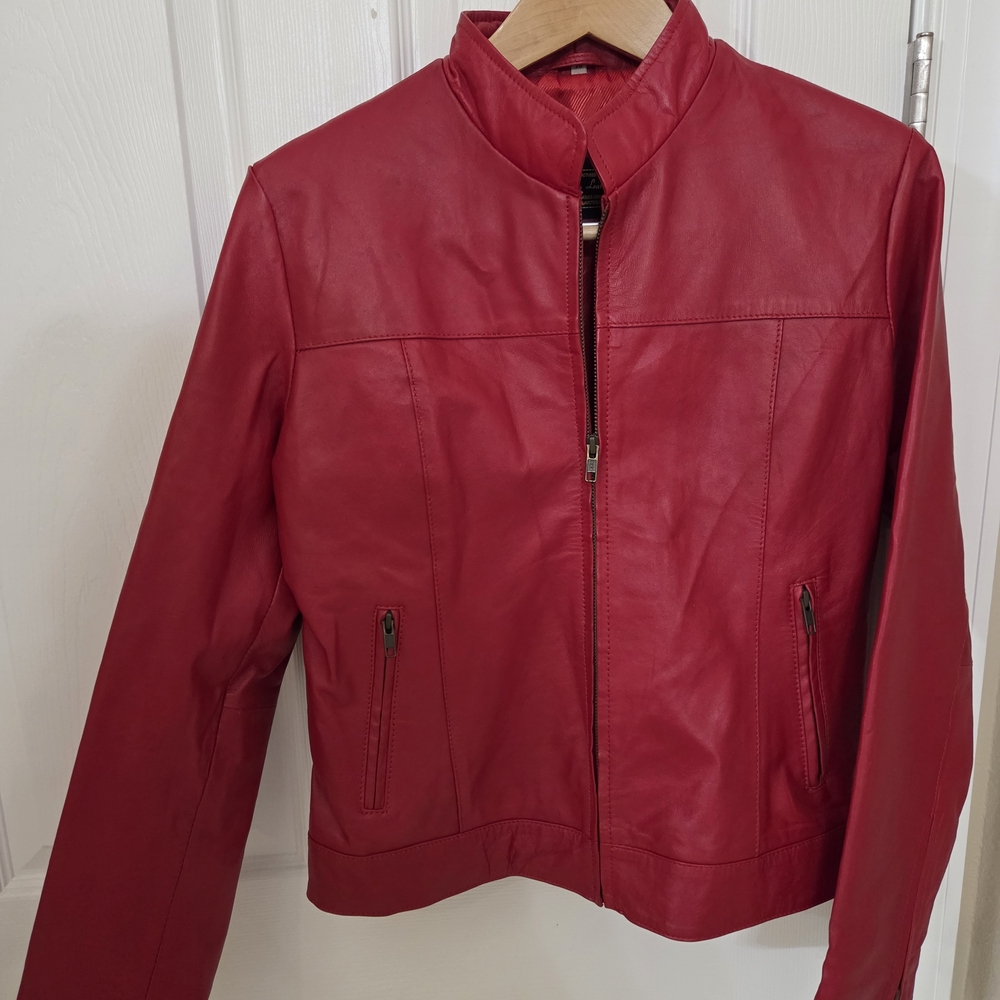 Women's Australian Red Leather Jacket